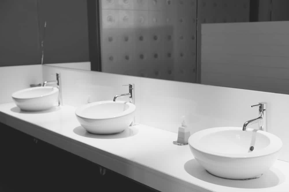 restroom cleaning