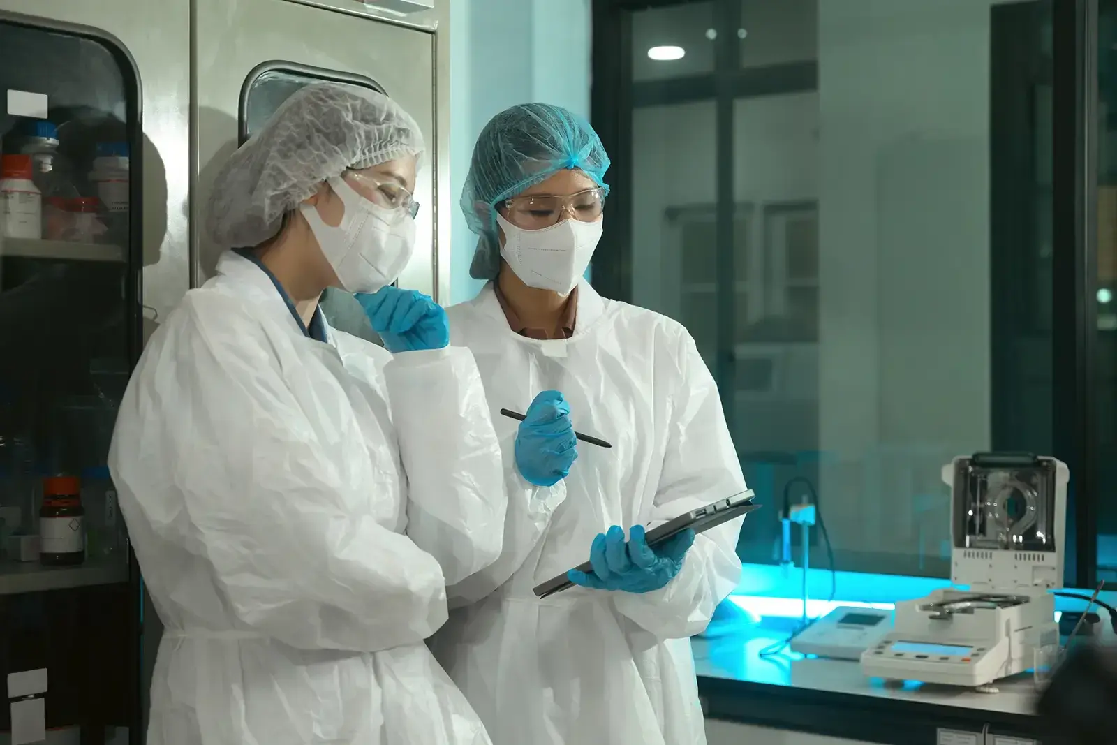 Cleanroom workers