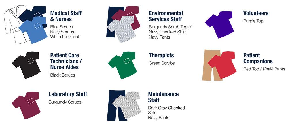 employee uniform colors