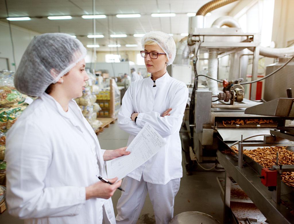 Food Processing facility and hygienic workers