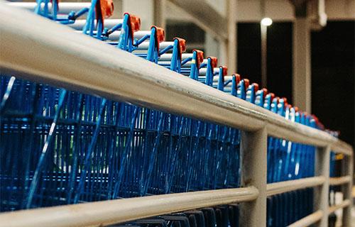 Grocery store shopping carts