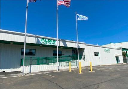 This is a photo of the exterior of the Alsco Uniforms location.