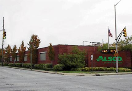 This is a photo of the exterior of the Alsco Uniforms location.