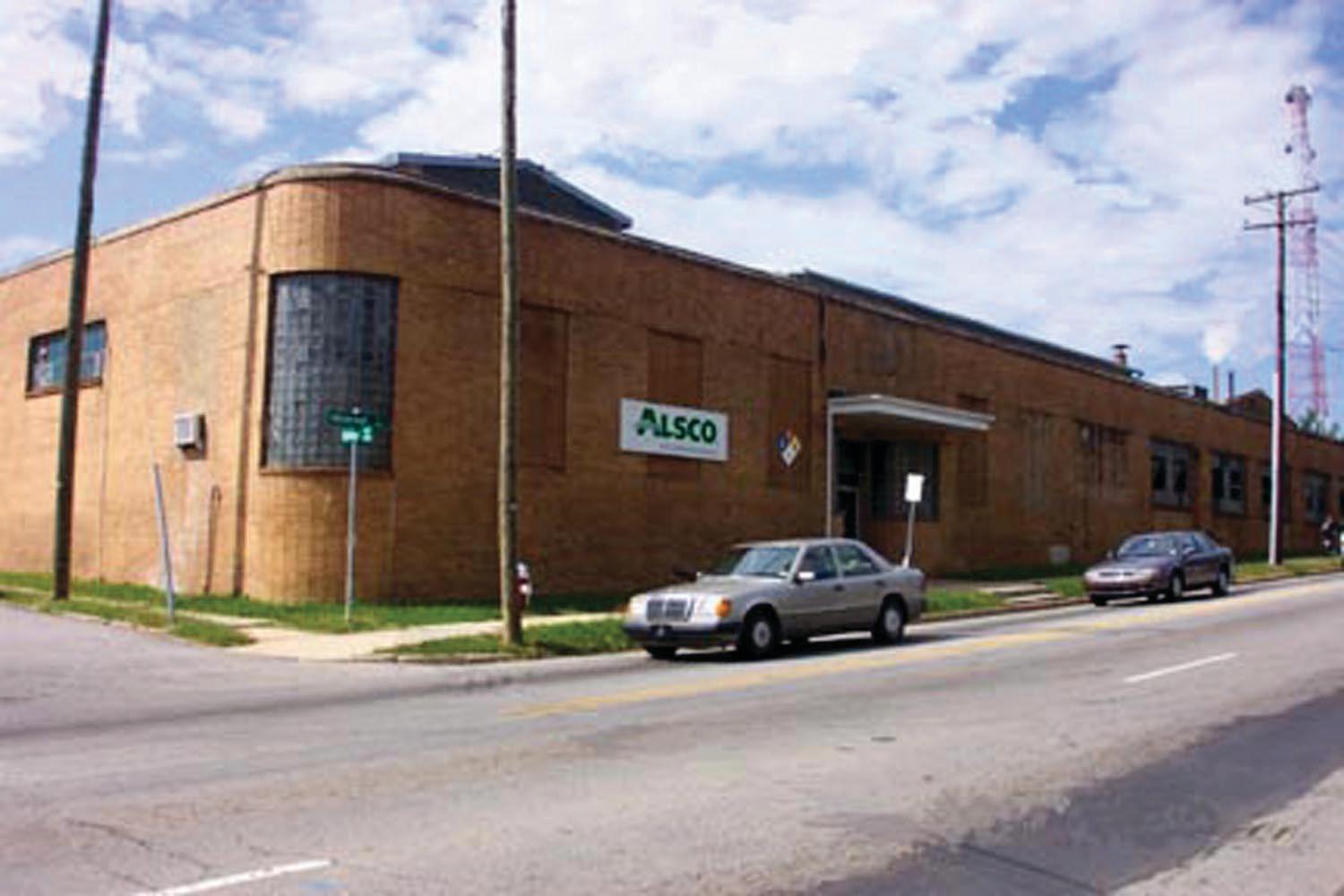 This is a photo of the exterior of the Alsco Uniforms location.