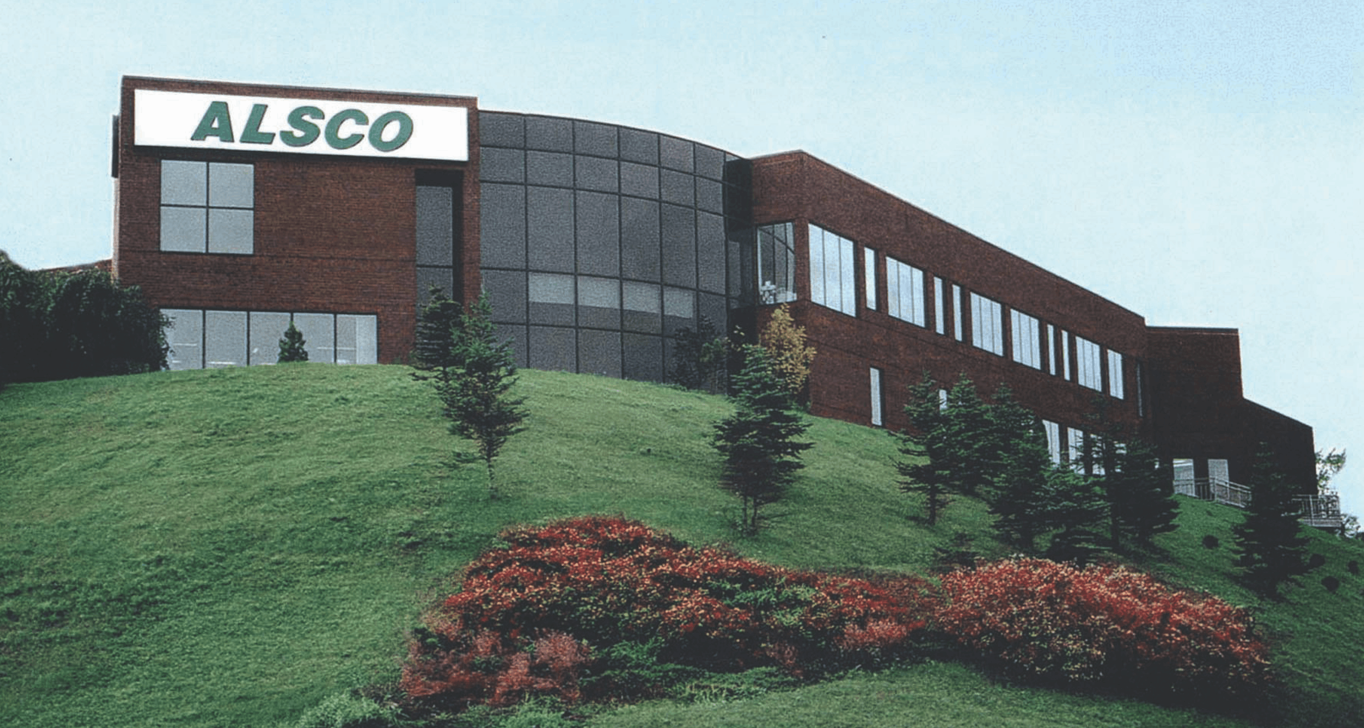 This is a photo of the exterior of the Alsco Uniforms location.