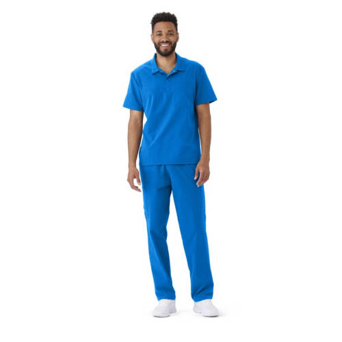 EVERWEAR ™  Men's 1-Pocket Polo Scrub Top with Snap