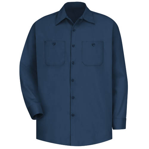 Long Sleeve Wrinkle-Resistant Cotton Work Shirt
