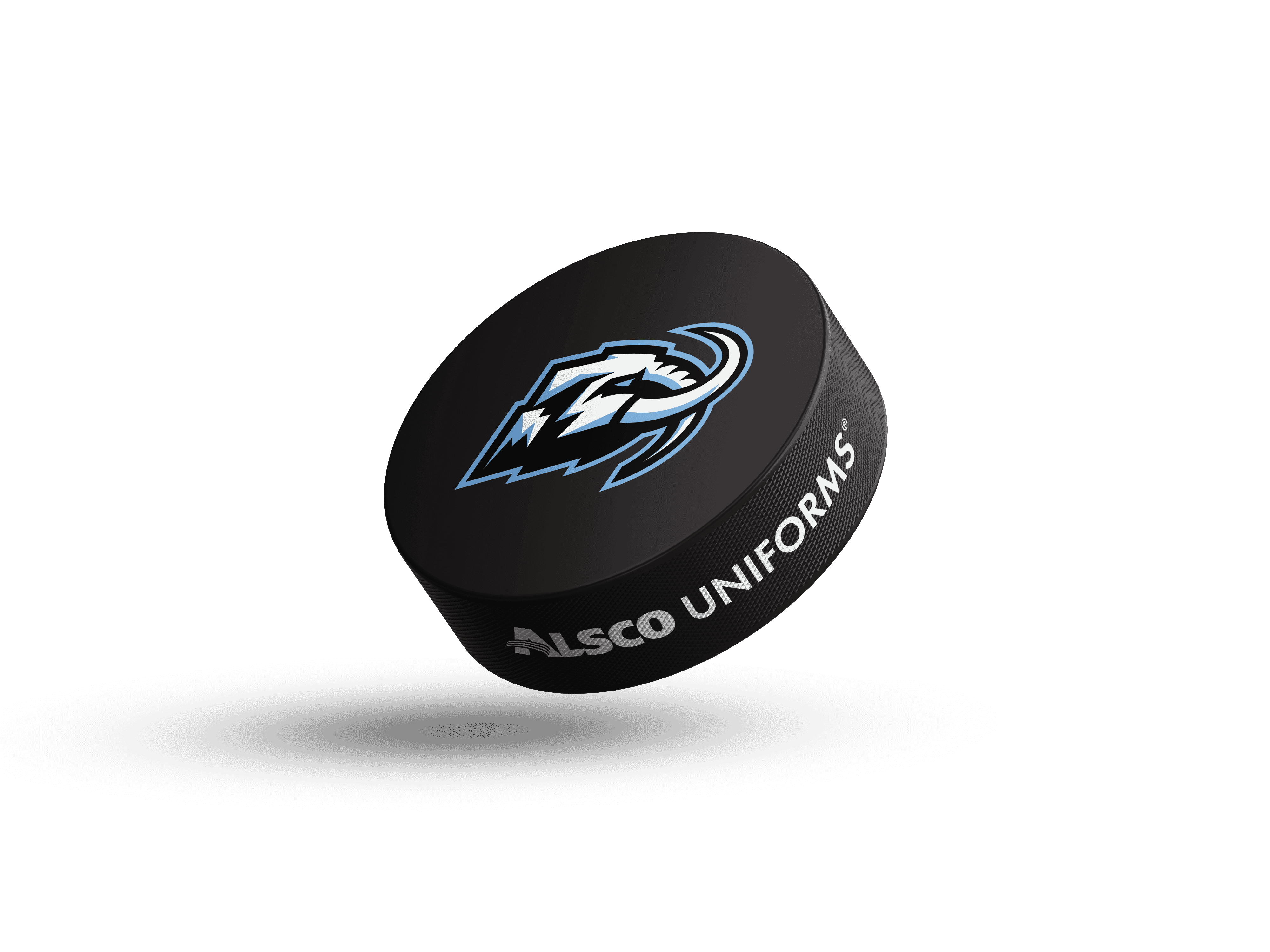 Utah Mammoth Alsco Uniforms branded hockey puck